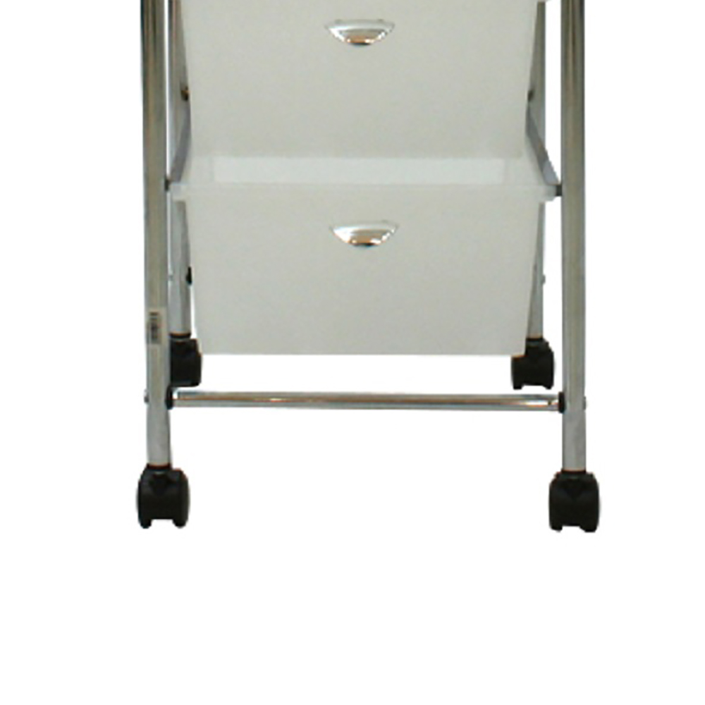 HOMEPRO STORAGE CAR WITH DRAWER 4 TIER FLF001-4 W33.5XD39XH81 CM WHITE