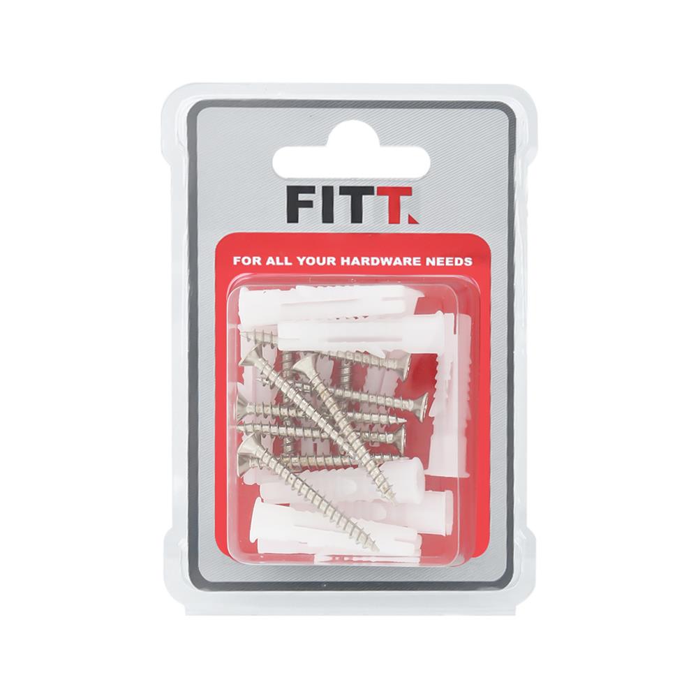 NYLON BRICK ANCHOR WITH SCREW FITT HNA-7 #7 10EA