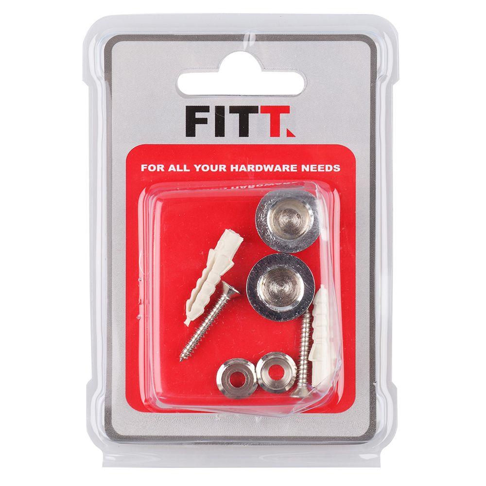 MIRROR FITTING FITT MZ-19 CHROME 2PCS/PACK