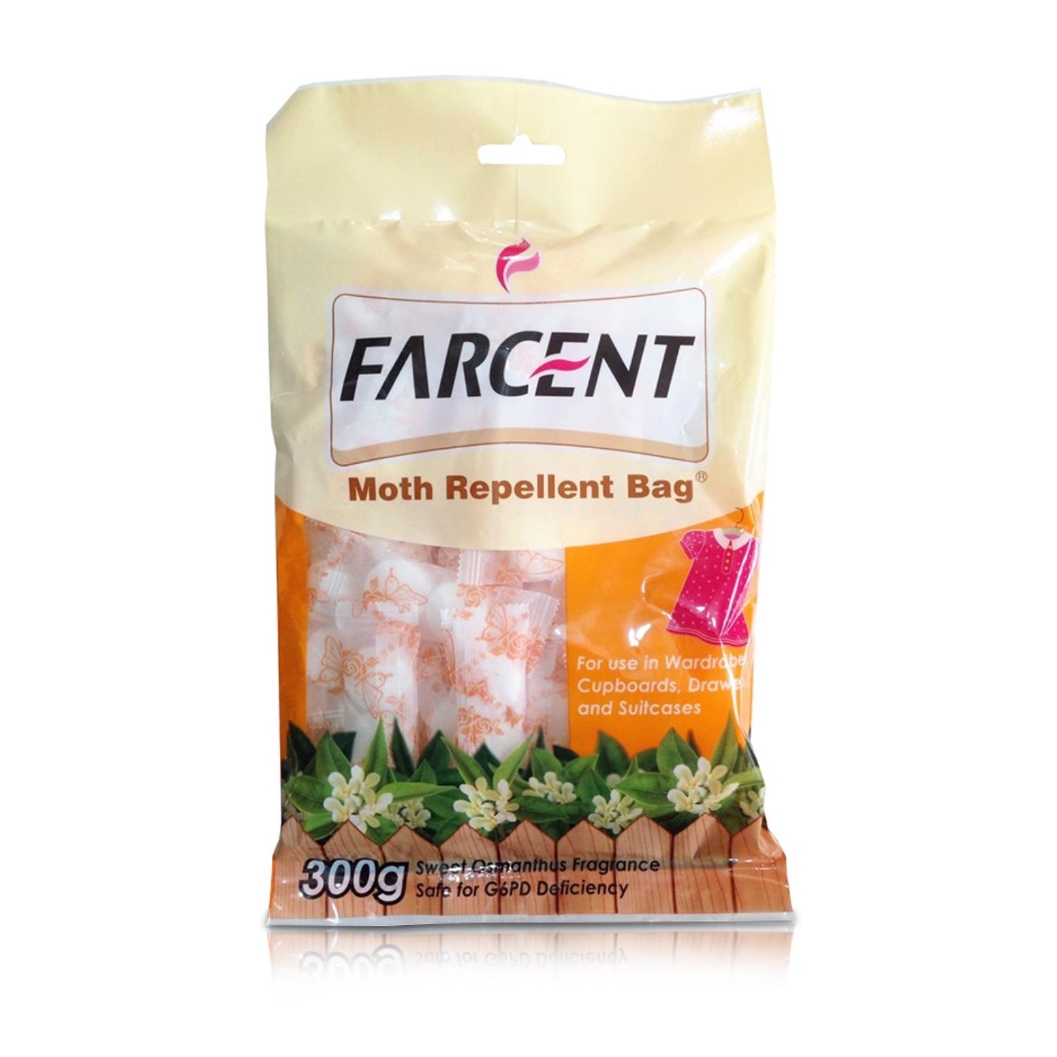 FARCENT MOTH REPELLENT BAG 300G SWEET OSMANTHUS