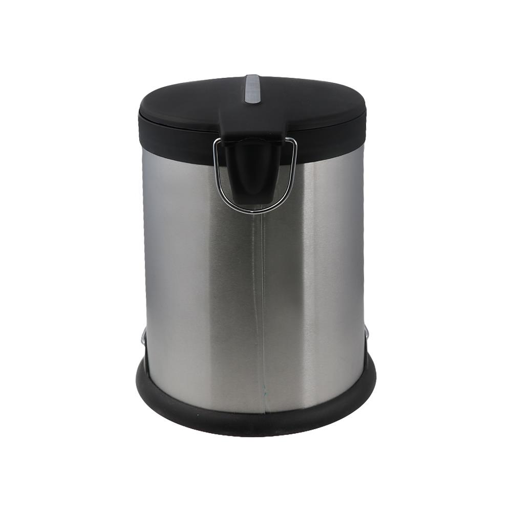 ROUND DUSTBIN PEDAL ACCO HP-008 5L SILVER