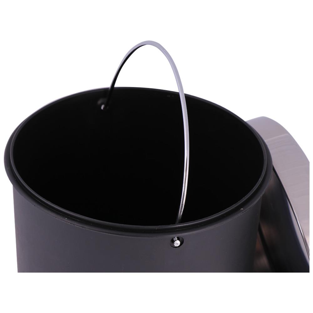 ROUND DUSTBIN PEDAL ACCO HP-006 5L SILVER