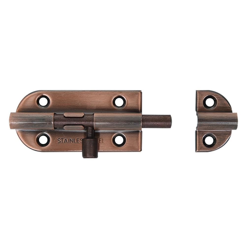 DOOR BOLT FITT WL32-3-AC 2” ANTIQUE COPPER