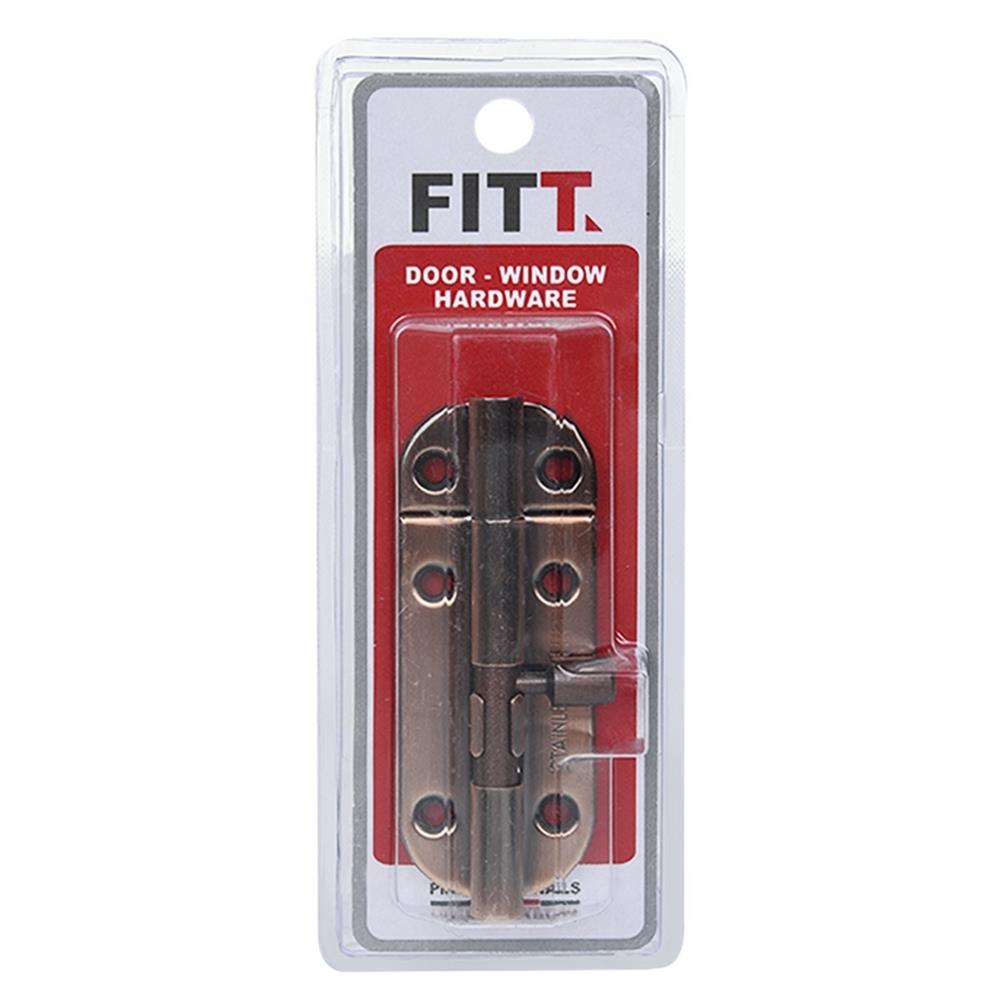 DOOR BOLT FITT WL32-3-AC 2” ANTIQUE COPPER