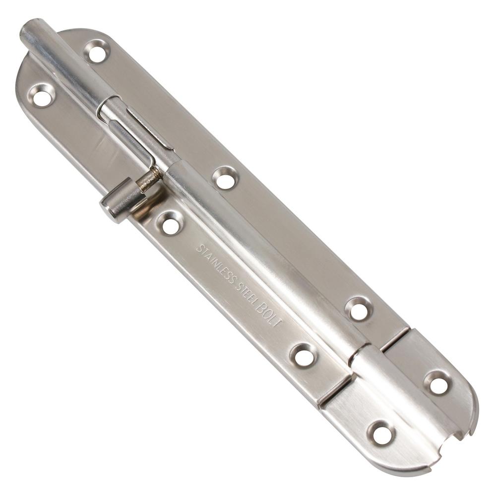 DOOR BOLT FITT WL36-2-SS 6IN SILVER