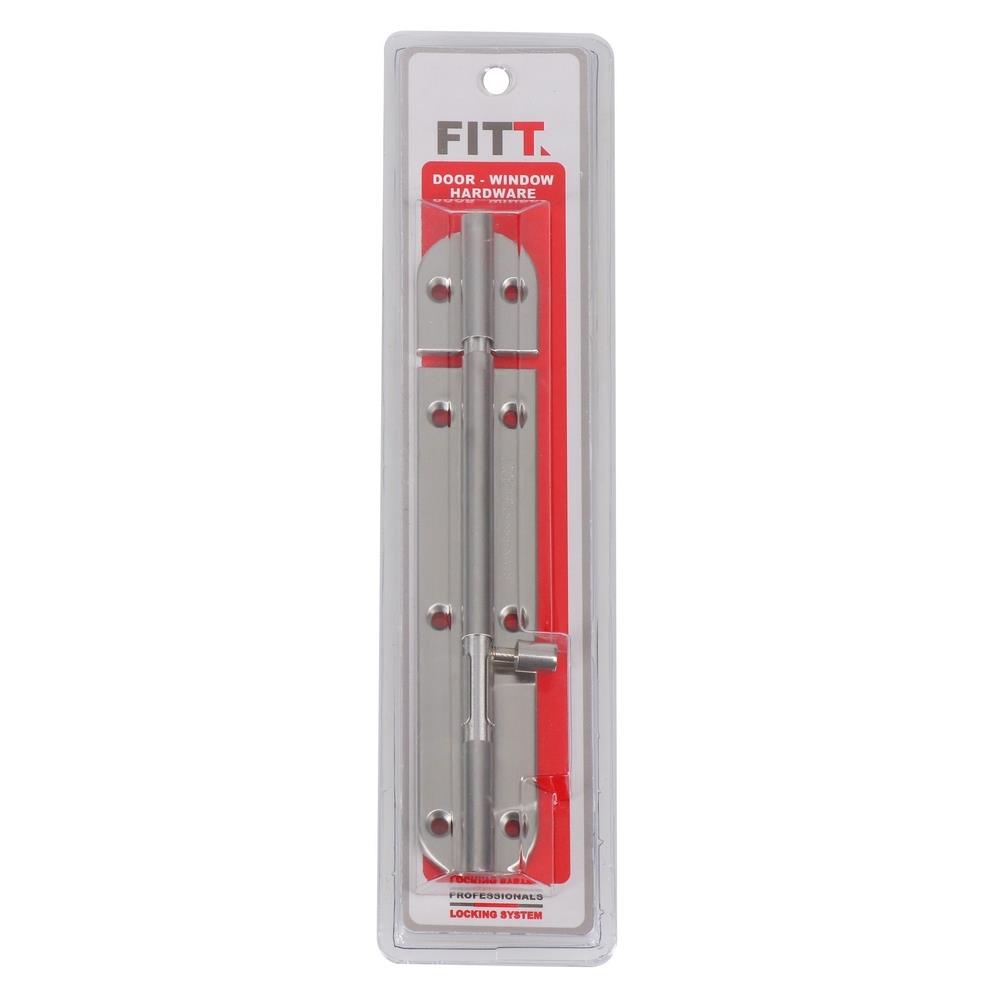 DOOR BOLT FITT WL36-2-SS 6IN SILVER