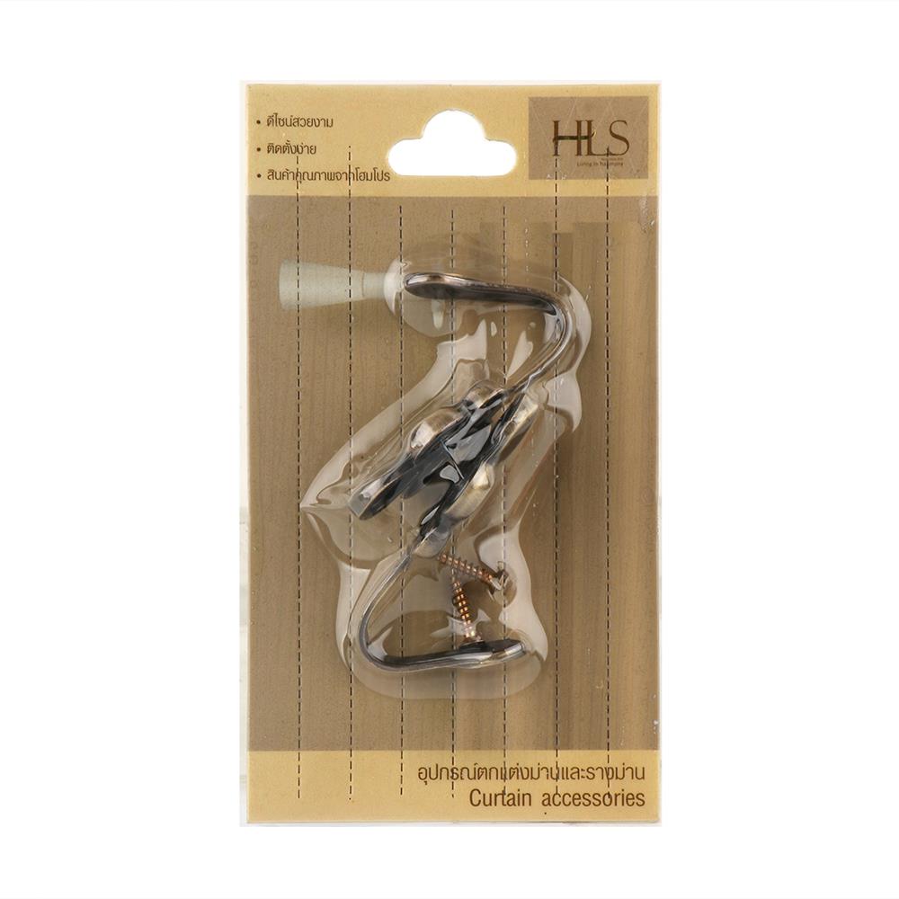 HOLDBACK FLOWER BRASS HOME LIVING STYLE