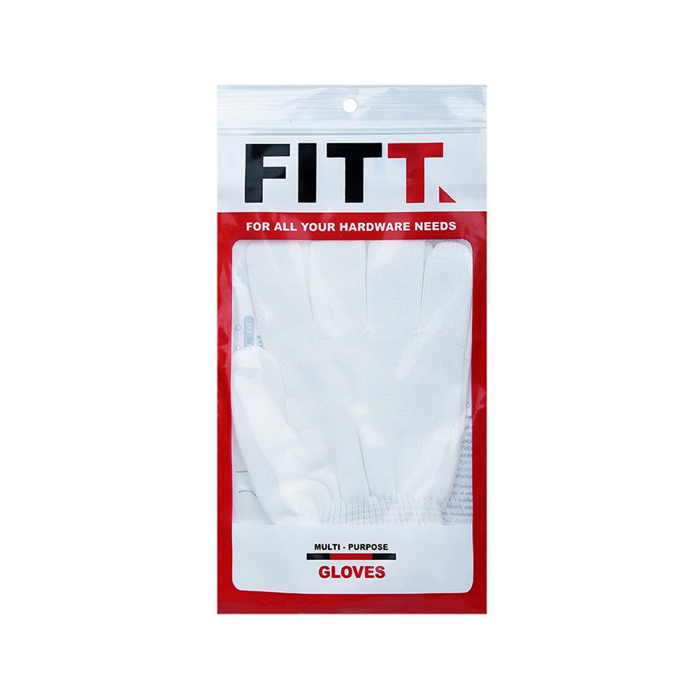 NYLON GLOVES FITT WHITE