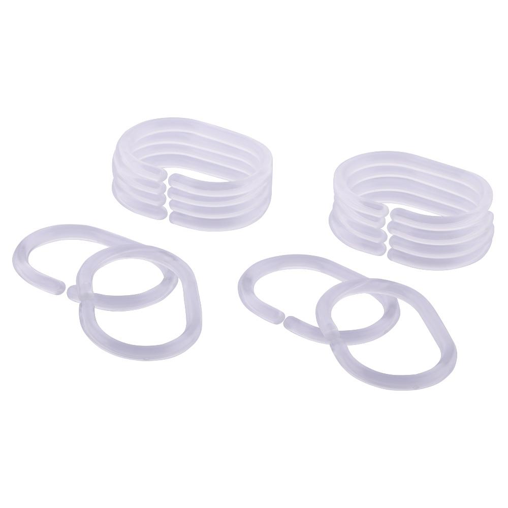 SHOWER CURTAIN HOOK ZIM HK-03 CLEAR