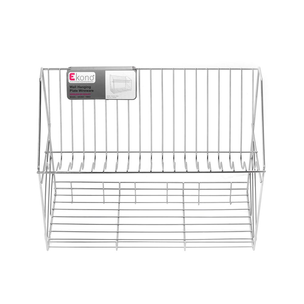 STAINLESS STEEL DISH DRAINER WALL UNIT EKONO 50CM
