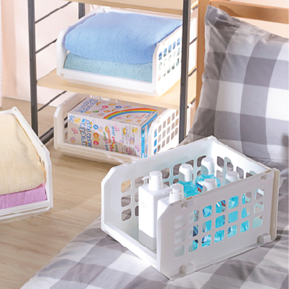 KEYWAY STACKABLE BASKET P50085 W41XD21XH36 CM WHITE
