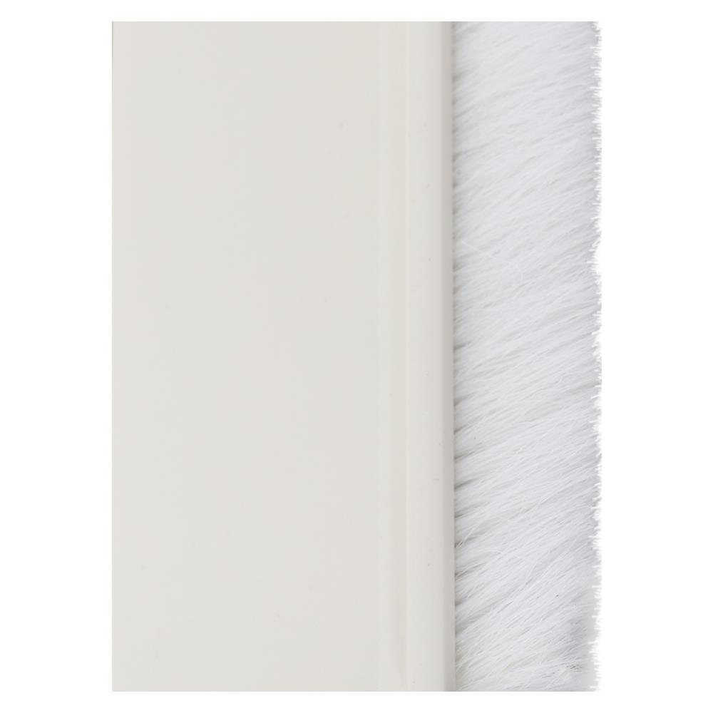 BRUSH DOOR SWEEP FITT 14080 100CM WHITE