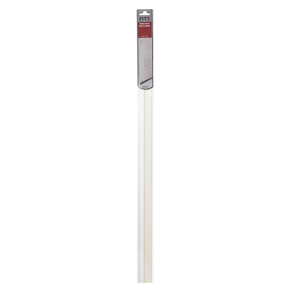 BRUSH DOOR SWEEP FITT 14080 100CM WHITE