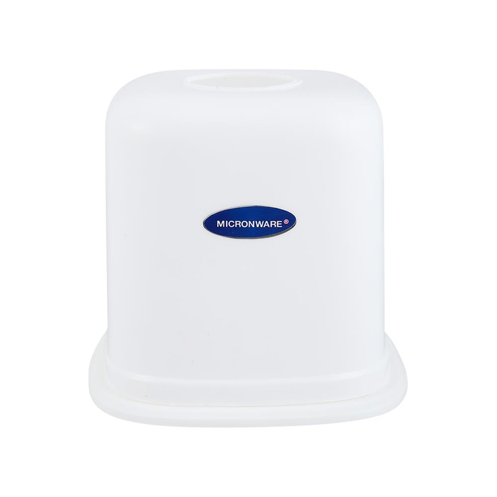 SQUARE TISSUE DISPENSER SUPER LOCK WHITE
