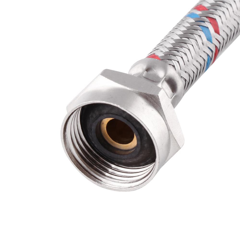 STAINLESS STEEL WATER INLET HOSE 16IN MOYA MY-SSB16