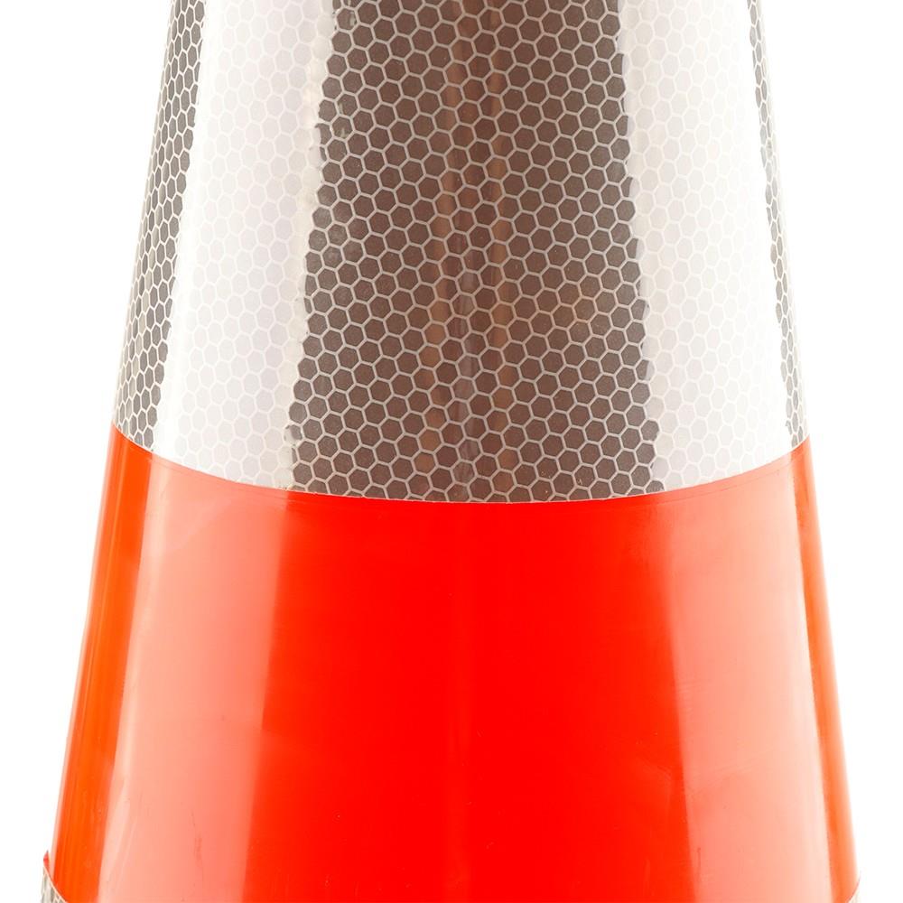 TRAFFIC CONE WITH RUBBER BASE RIGHT 70CM ORANGE