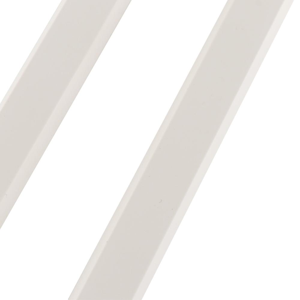 TRAPEZOID SHAPED CABLE RACEWAY ELEKTRA 18MMX1M WHITE