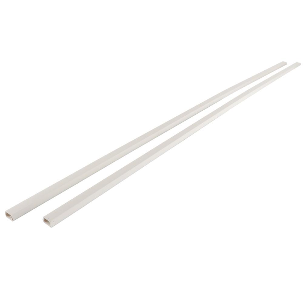 TRAPEZOID SHAPED CABLE RACEWAY ELEKTRA 18MMX1M WHITE