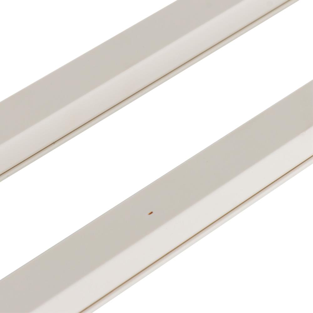 TRAPEZOID SHAPED CABLE RACEWAY ELEKTRA 25X10MMX1M WHITE