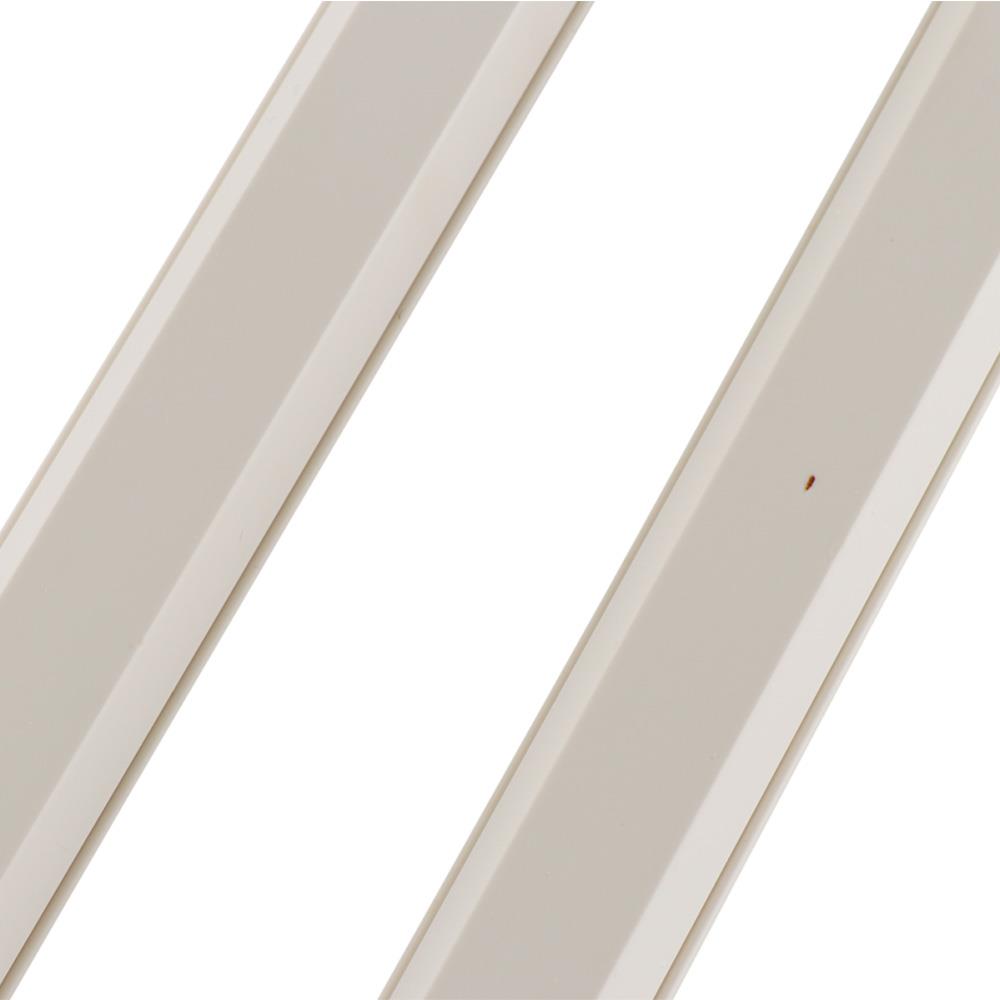 TRAPEZOID SHAPED CABLE RACEWAY ELEKTRA 25X10MMX1M WHITE