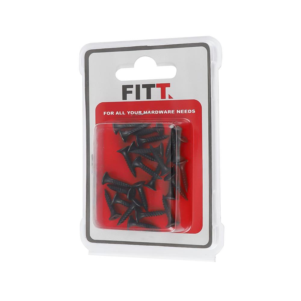 SELF-TAPPING SCREW FITT 3/4" BLACK 25EA