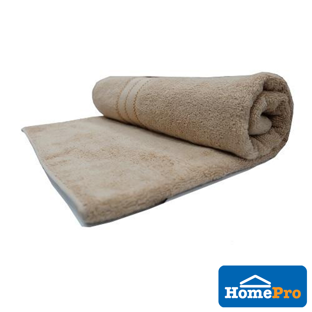 HOMEPRO HLS TOWEL ZIP 15X32 INCHES BROWN
