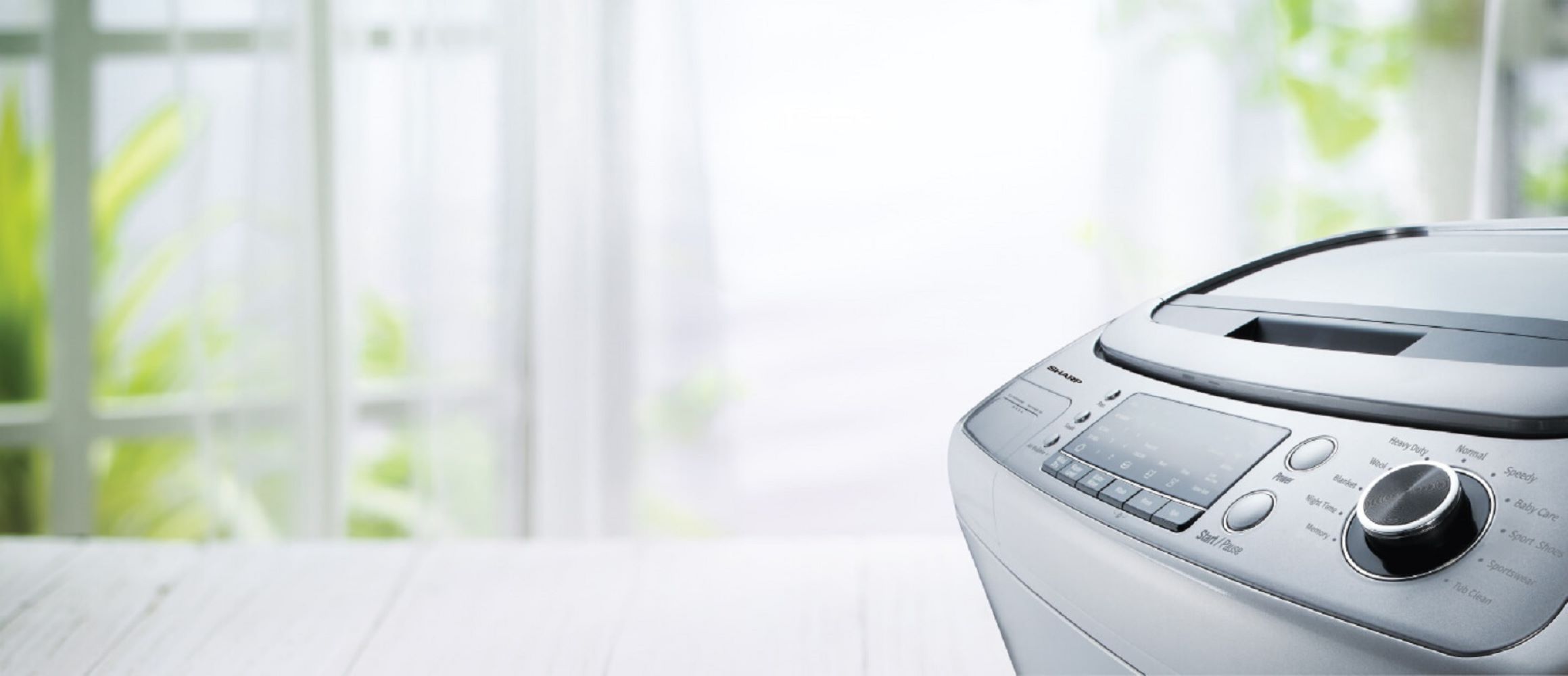 SHARP TOPLOAD WASHING MACHINE ESX156 15KG L.GREY