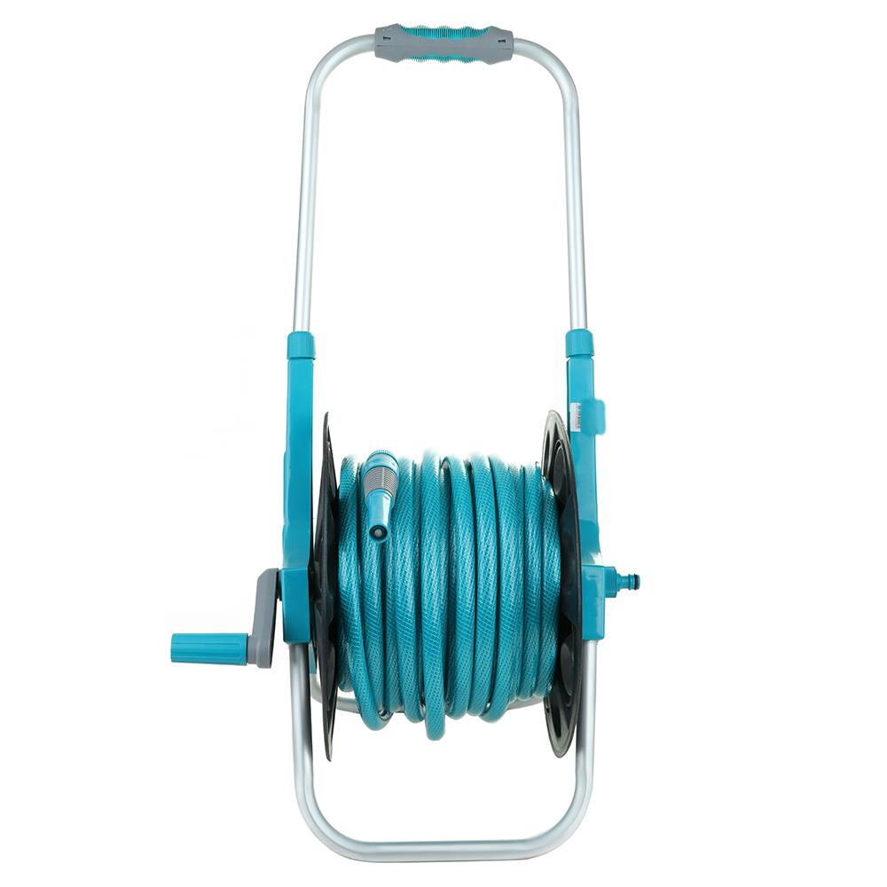 GROUND-BASED HOSE REEL SPRING N04-KNITTING 1/2"X30M BLUE
