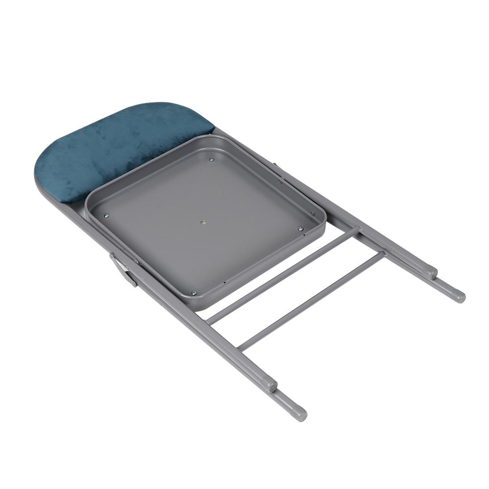 FURDINI FAIR FOLDING CHAIR VELVET BLUE
