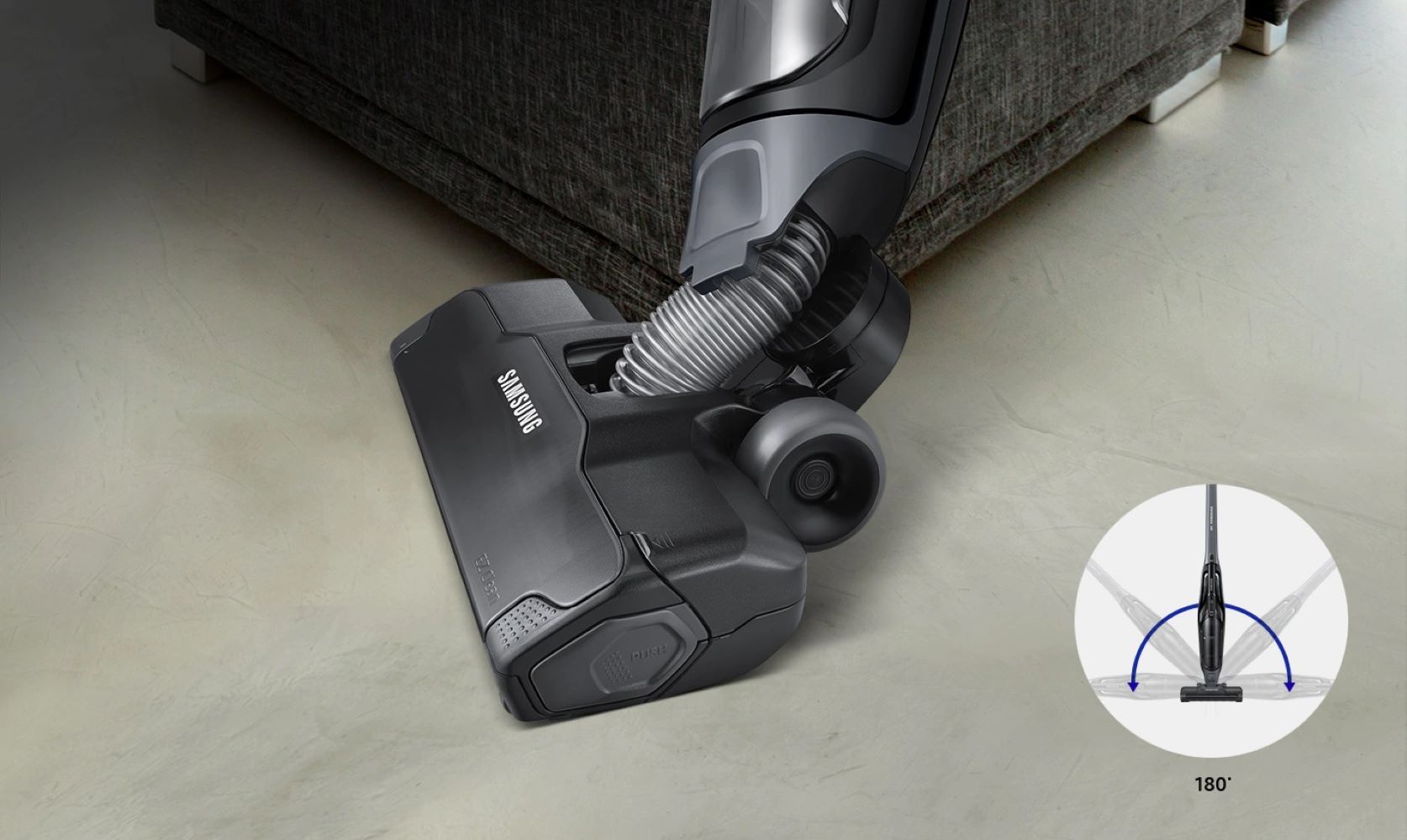 SAMSUNG STICK VACUUM CLEANER VS60M6015KG/ME 120W GREY