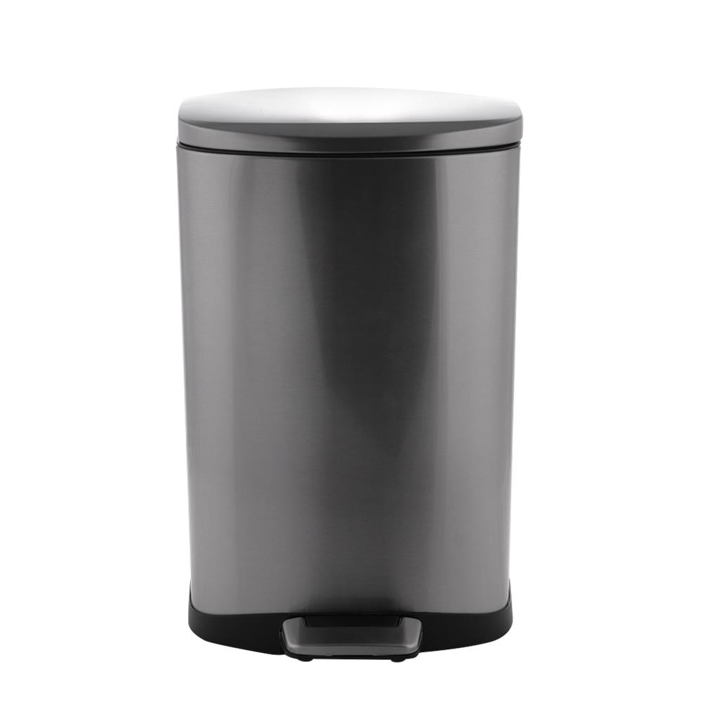 ROUND DUSTBIN PEDAL ACCOEK9366MT 12L SILVER