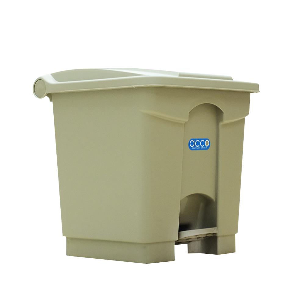 SQUARE DUSTBIN PEDAL ACCO V018051 30L GREY