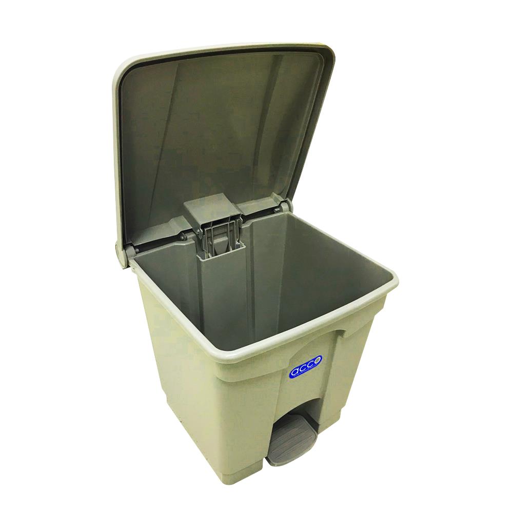 SQUARE DUSTBIN PEDAL ACCO V018051 30L GREY