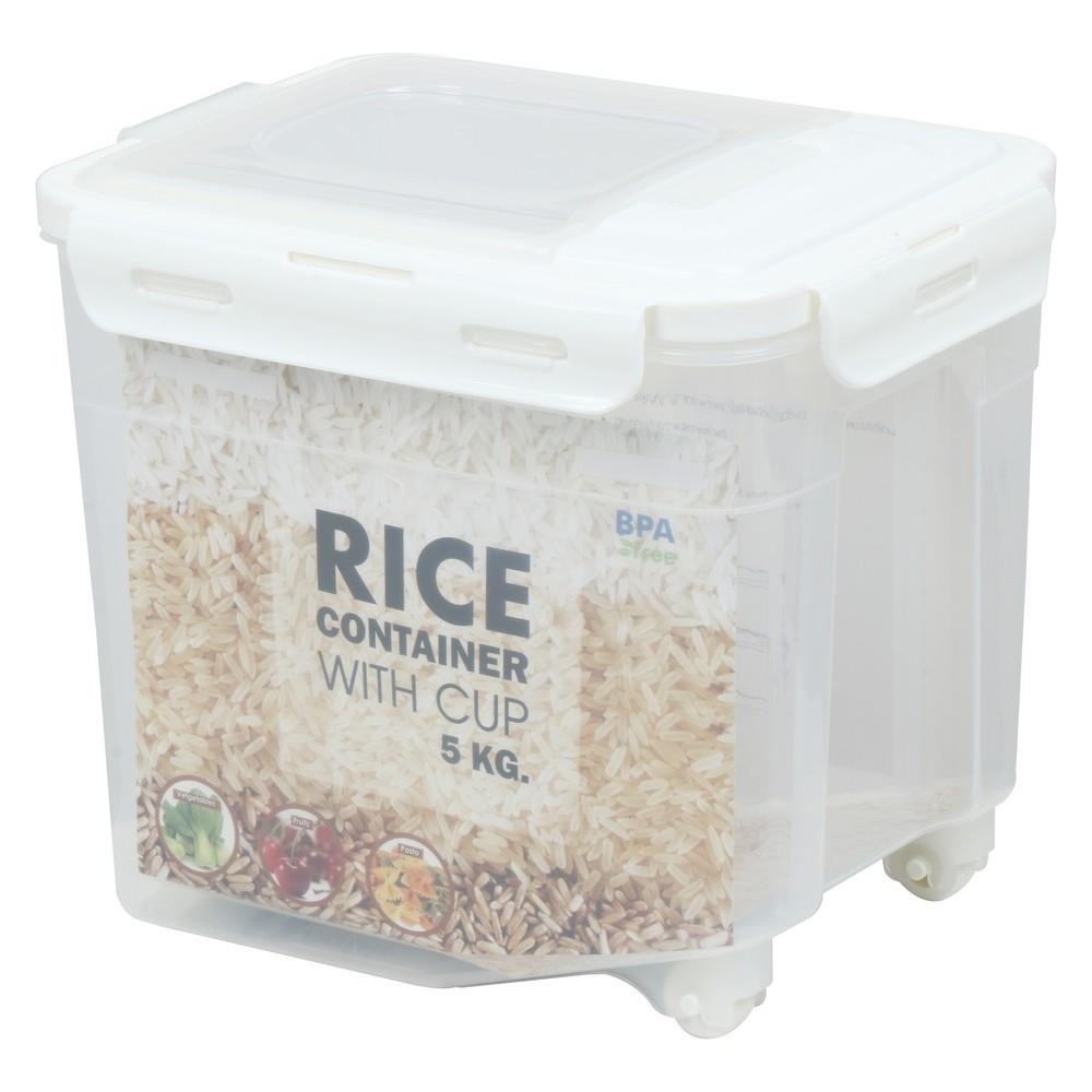 RICE STORAGE BIN + MEASURING CUP 5KG JCJ 1398