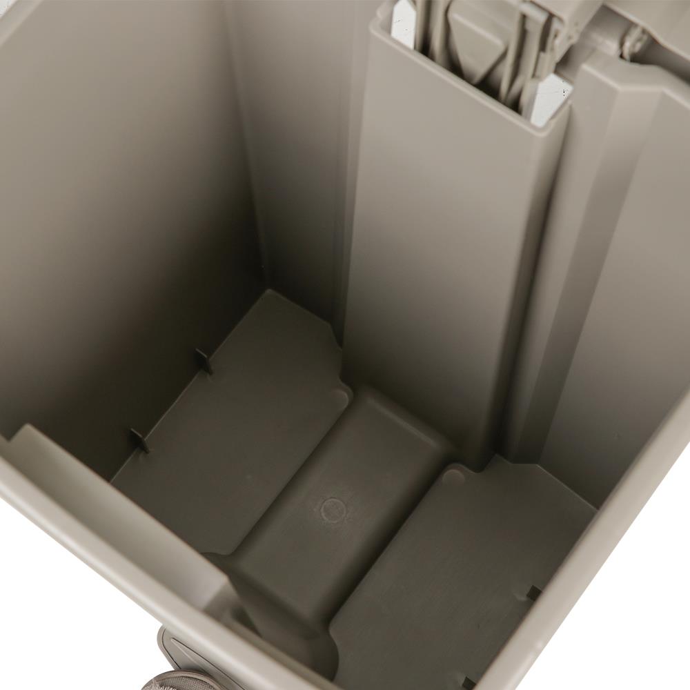 SQUARE DUSTBIN PEDAL ACCO V018051 45L GREY