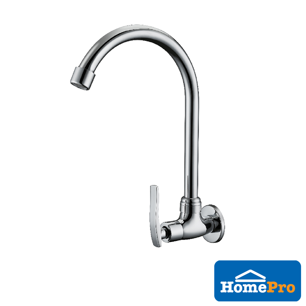 LIVINOX SINK FAUCE WALL SINK TAP LT-AT211/UC SILVER