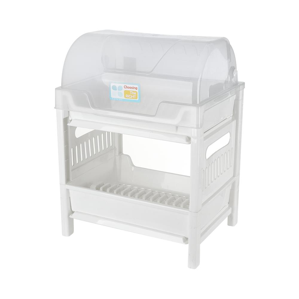 2-TIER PLASTIC DISH DRAINER SN 542/2 WHITE