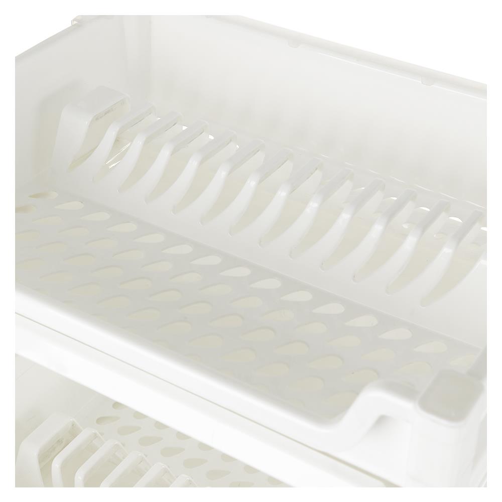 2-TIER PLASTIC DISH DRAINER SN 542/2 WHITE