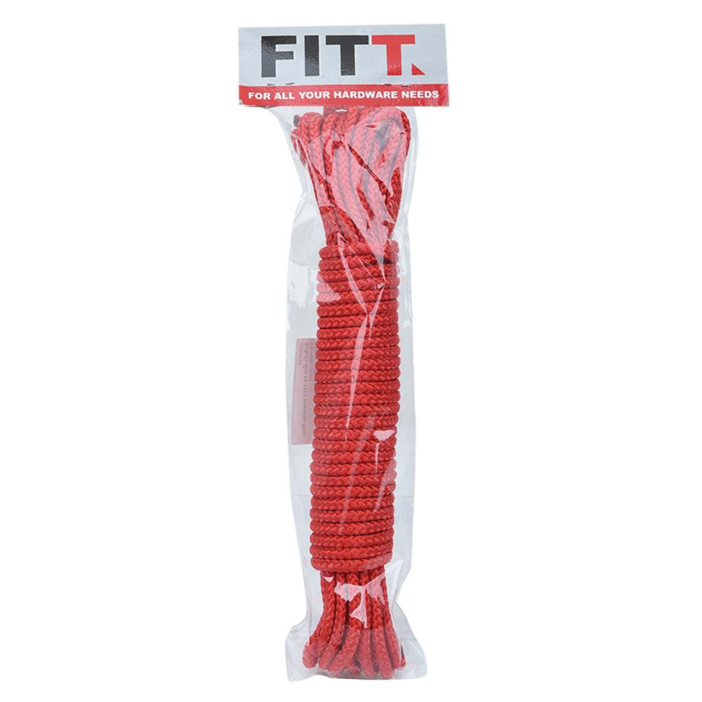 PE ROPE FITT 5MMX10M RED