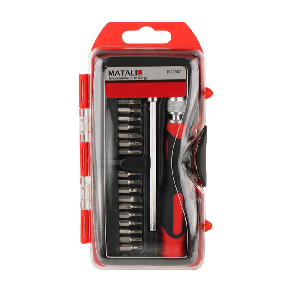 SCREWDRIVER SET MATALL 22EA/SET