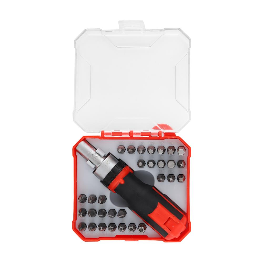 SCREWDRIVER SET MATALL 31PCS RED/BLACK