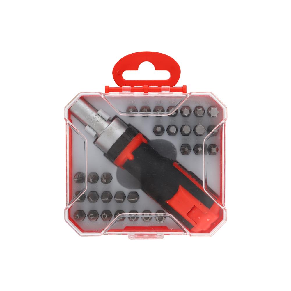 SCREWDRIVER SET MATALL 31PCS RED/BLACK