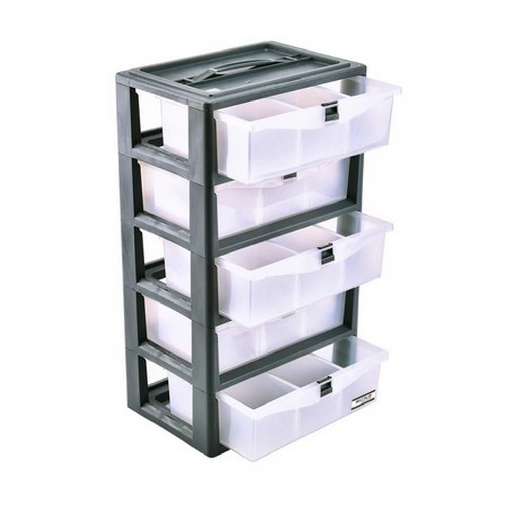 TOOL STORAGE BOX MATALL-C 15-COMPARTMENT GRAY