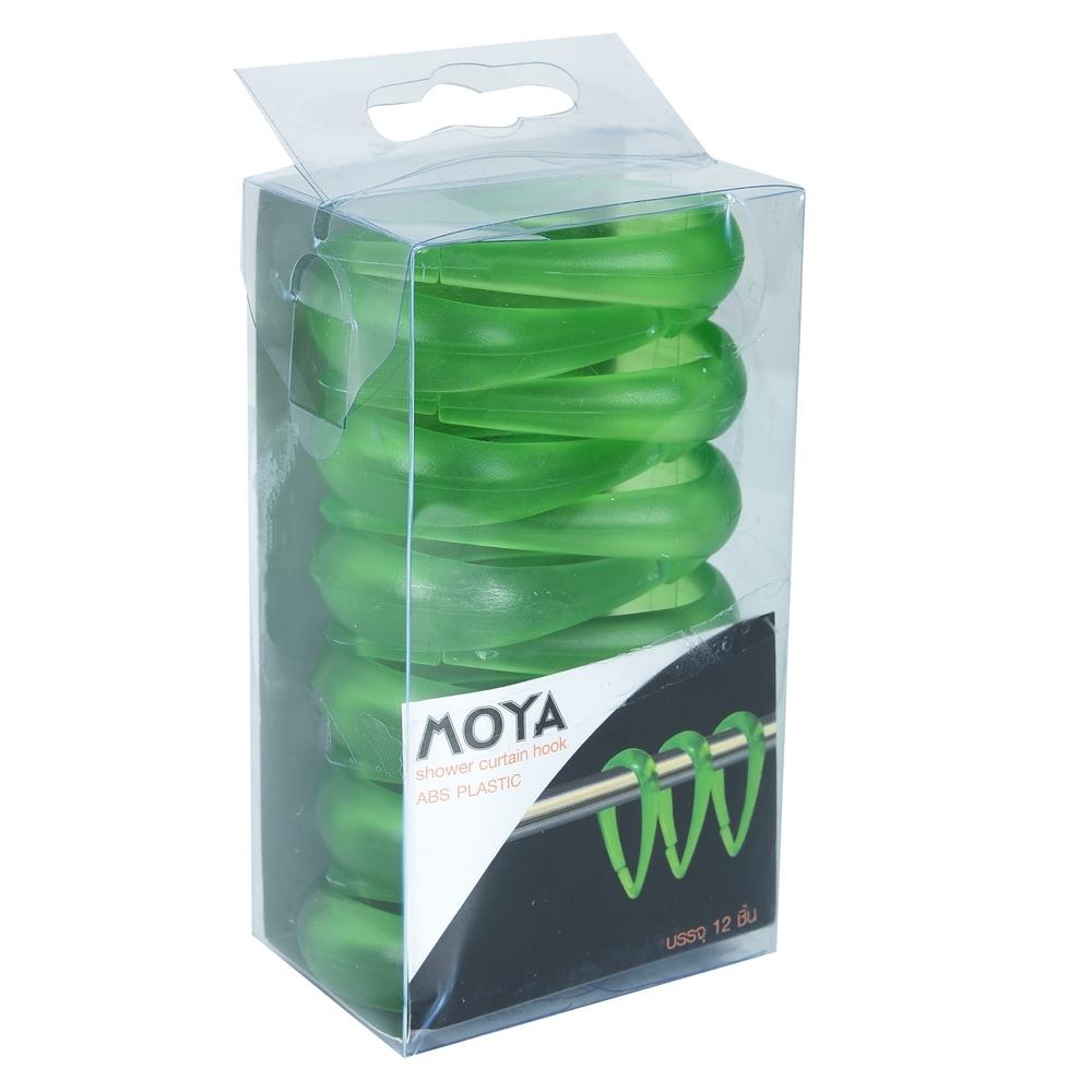 SHOWER CURTAIN HOOK MOYA SH0323B GREEN