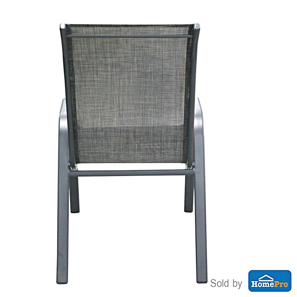HOMEPRO SPRING CHAIR TEXTILENE INDOOR & OUTDOOR PHGF-GR001 W58XL68XH96 CM CHARCOAL GREY