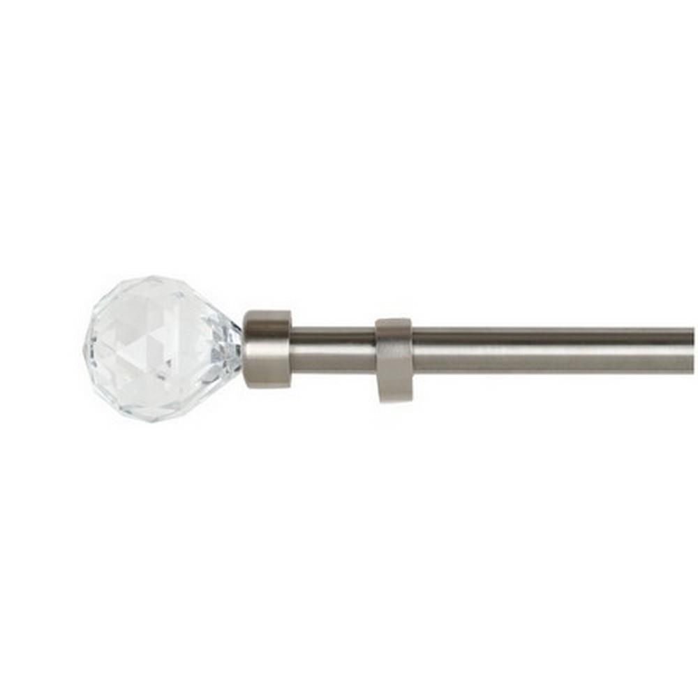 STEEL TENSION ROD HOME LIVING STYLE DEW DROP 110-210CM SILVER
