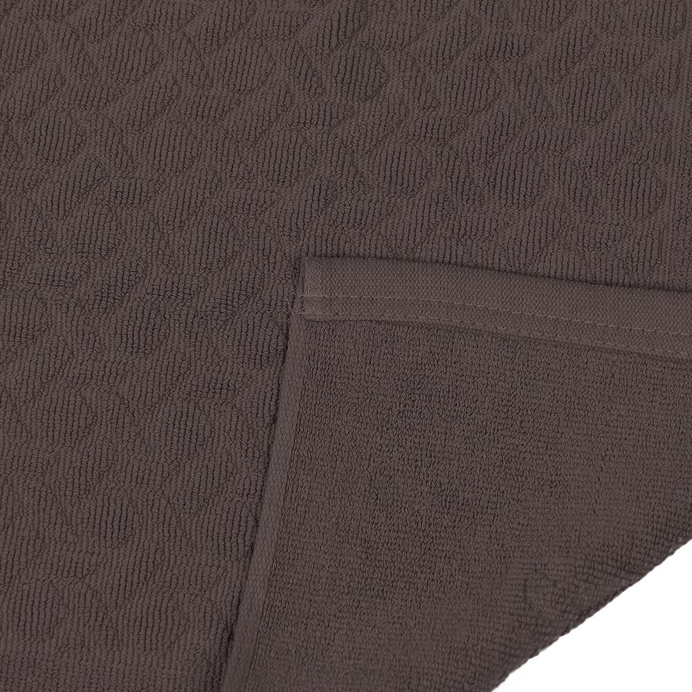 TOWEL RUG HOME LIVING STYLE BASKET 17X28" BROWN
