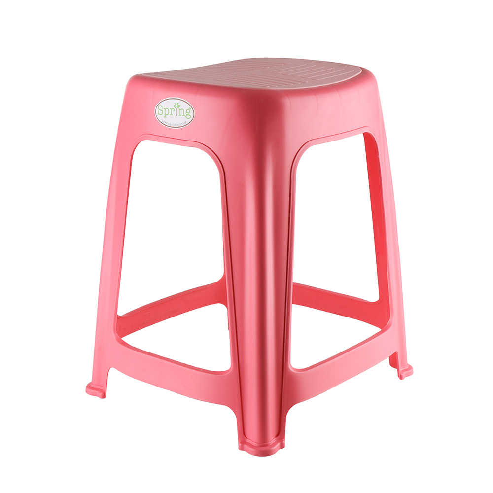 HOMEPRO SPRING CHAIR PLASTIC PP TWO TONE W37.5XD34XH46 CM PINK