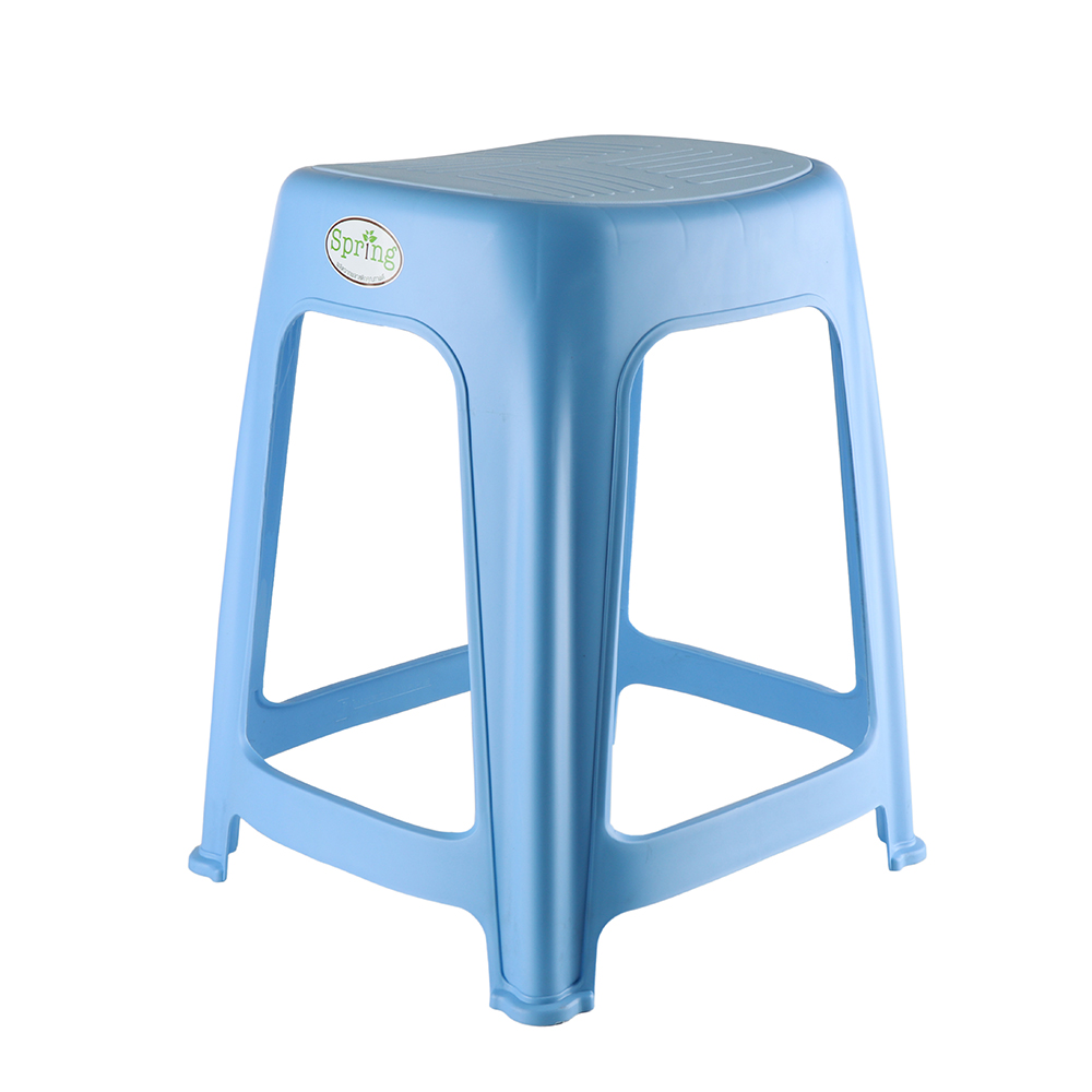 HOMEPRO SPRING CHAIR PLASTIC PP TWO TONE LBL W37.5XD34XH46 CM BLUE