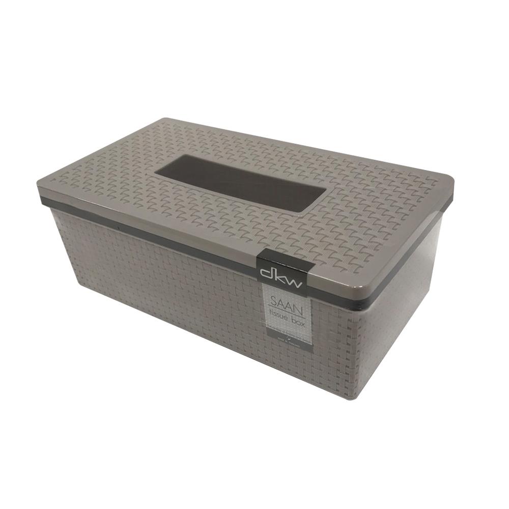 TISSUE BOX PP SAAN GRAY